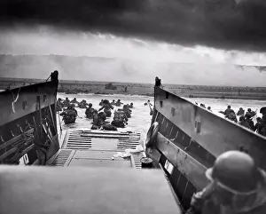 Soldiers Prints: Normandy, France: June 6, 1944 A Landing Craft Vehicle