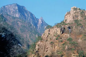 Korean Prints: North Korea, Kangwon-Do, Mount Kumgang, Rocky Mountain Landscape