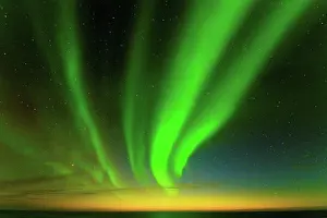 Glowing Prints: Northern lights, Aurora borealis