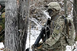 Norway Prints: The Norwegian Rapid Reaction Force conducts ambush Situational Tactical Exercises with opposing forces from the 1-151st