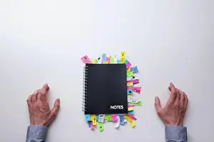Analysis Prints: Notepad full of sticky notes