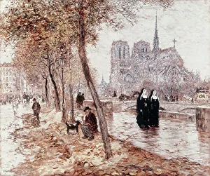 Notre Dame Prints: Notre Dame De Paris Raffaelli, Jean-Francois(1850-1924 French)