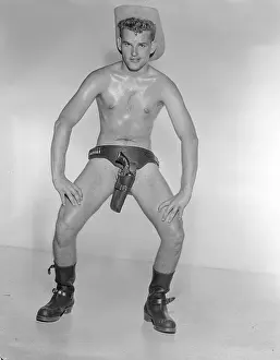 Attractive Prints: Nude Cowboy with Well-Placed Holster c.1962
