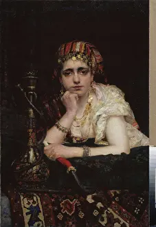 Orient Prints: An odalisque by Polenov, Vasili Dmitrievich (1844-1927)/ National Art Museum of Belorussian Republik