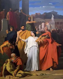 Oedipus Going into Exile from Thebes; 1843; Oil on canvas Henri-Augustin Gambard; French; 1819-82