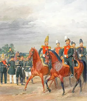 Guard Prints: Officers from Cavalry Mounted Regiment by Piratsky