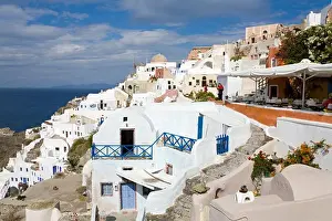 Greece Prints: Oia village, Santorini Island, Greece, Europe