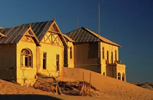 Sand Prints: Old Buildings Kolmanskop. Near Luderitz, Namibia