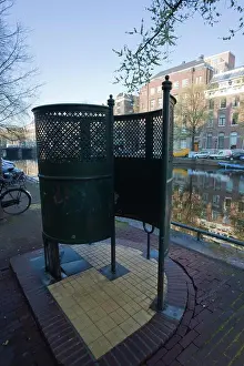 Amsterdam Prints: Old fashioned outdoor lavatory or pissoir, Amsterdam, Netherlands, Europe