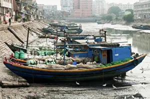 Level Prints: Old fishing harbour; Xiamen, Fujian province, China
