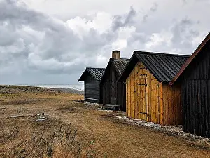 Home Prints: Old fishing huts, traditional fishing place