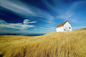 Salt Prints: Old fog horn building at East Point park & lighthouse