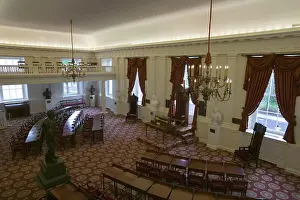Desk Prints: The Old Hall of the House of Delegates in the Virginia State Capitol, Richmond, Virginia