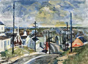 Main Road Prints: Old Kings Highway 1930 Nancy Ferguson (1873-1967/American) Oil on Board David David Gallery