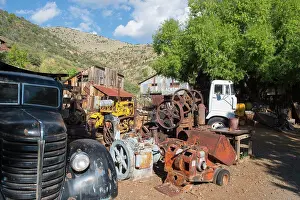 Arizona Prints: Old mining equipment
