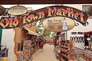 Southern California Prints: Old Town Market, Old Town, San Diego, California, USA (MR)