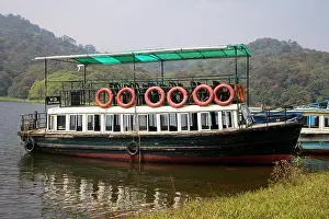 Ferry Prints: Old wooden boat, Periyar Lake, Periyar Wildlife Sanctuary