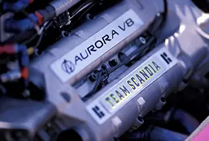 Racing Prints: detail Oldsmobile Aurora engine IRL Indy race car