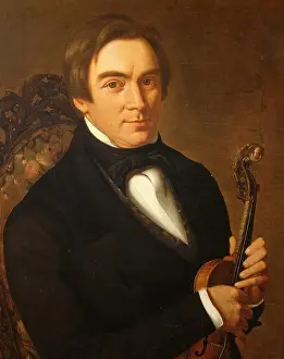 Violin Prints: Ole BULL 1810-80 Norwegian violinist and composer