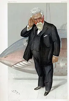 White Hair Prints: Oliver Lodge (1851-1940) British physicist