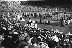 Olympic Prints: Olympic Games : Closing Ceremony At Wembley - A general view of the Stadium as Mr