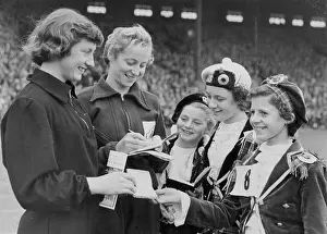 Five People Prints: Olympic Stars Sign Up -- These little Highland dancers claimed autographs from Olympic Gold Medalists Yvette Williams