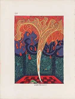 Graphic Arts Prints: From The Opening of the Egg, from The Red Book (Liber Novus) by Carl Gustav Jung