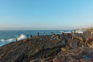 Quality Time Prints: Orange Rocks, a popular fishing spot