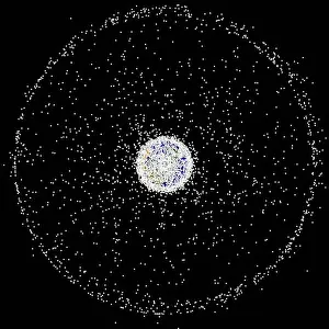 Earth Prints: Orbital Debris and Satellites