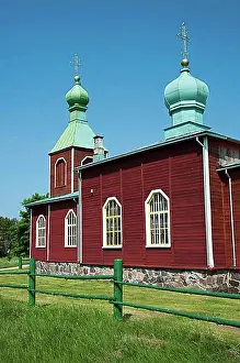 Good Weather Prints: Orthodox church, Metskuela, Saaremaa, Estonia, Baltic States, Europe