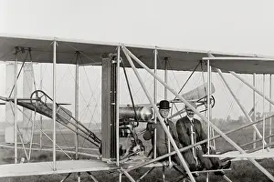 Beginnings Prints: Orville Wright Prepares to Take Off