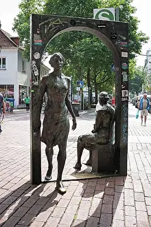 Entrances Prints: Ottenser Torbogen, sculpture, art, Ottensen, Altona, Hamburg, Germany, Europe