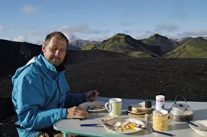 Essen Prints: Outdoor breakfast at the caldera of the Ljótipollur volcano Iceland