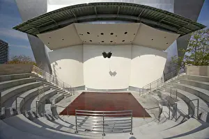 Theater Prints: Outdoor stage at Disney Concert Hall in downtown Los Angeles, California