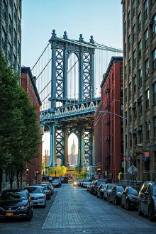 Urban Skyline Prints: Outdoors City Usa Famous Place Architecture Bridge - Built Structure