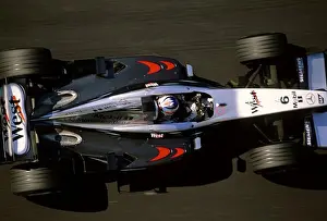 Asphalt Prints: overhead high angle Formula One F1 Kimi Raikkonen McLaren Mercedes silver grey