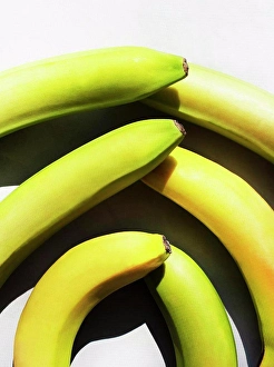 Ripe Prints: Overhead view of arrangement of bananas