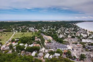 Home Prints: Overview of Town and Shoreline, Provincetown, Cape Cod, Massachusetts, USA