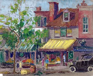 Streets Prints: Pa. Ave bet. 22 & 23 Washington DC by artist Susan Brown Chase 1868-1948