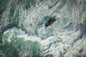 Waves Prints: Pacific Ocean waves from above