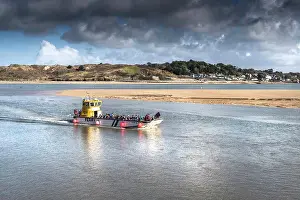 Ferry Prints: The Padstow to Rock Ferry steaming across the River Camel in North Cornwall