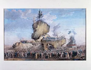 Beginning Prints: Painting depicting a crowd celebrating the Supreme Being on 20 Prairial Year II