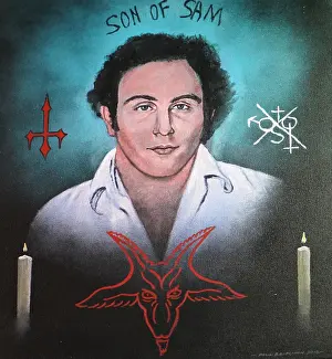 David Prints: Painting depicting David Berkowitz (Son of Sam)