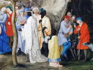 Virgin Prints: Painting titled The Adoration of the Kings by Pieter Bruegel the Elder (1525-1569)