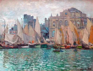 Impressionism Prints: Painting titled The Museum at Le Harve by Claude Monet (1840-1926) founder of French Impressionist painting