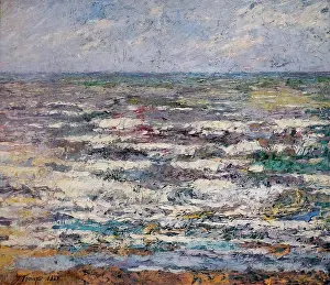 Dutch Prints: Painting titled The Sea near Katwijk'