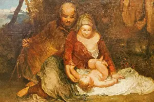 Joseph Prints: Painting titled 'The Holy Family' by JWM Turner dated 1803