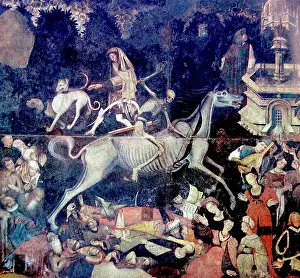 Middle Ages Prints: Painting titled The Triumph of Death