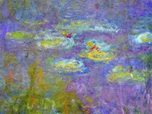 Painter Prints: Painting titled Water-Lilies by Claude Monet (1840-1926) French Impressionist painter