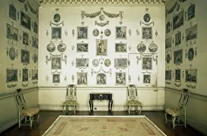 Mansion Prints: Paintings in a museum, Castletown House, Celbridge, County Kildare, Ireland